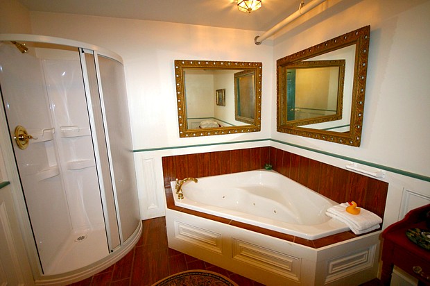 Suite 201 Shower and Whirlpool Tub